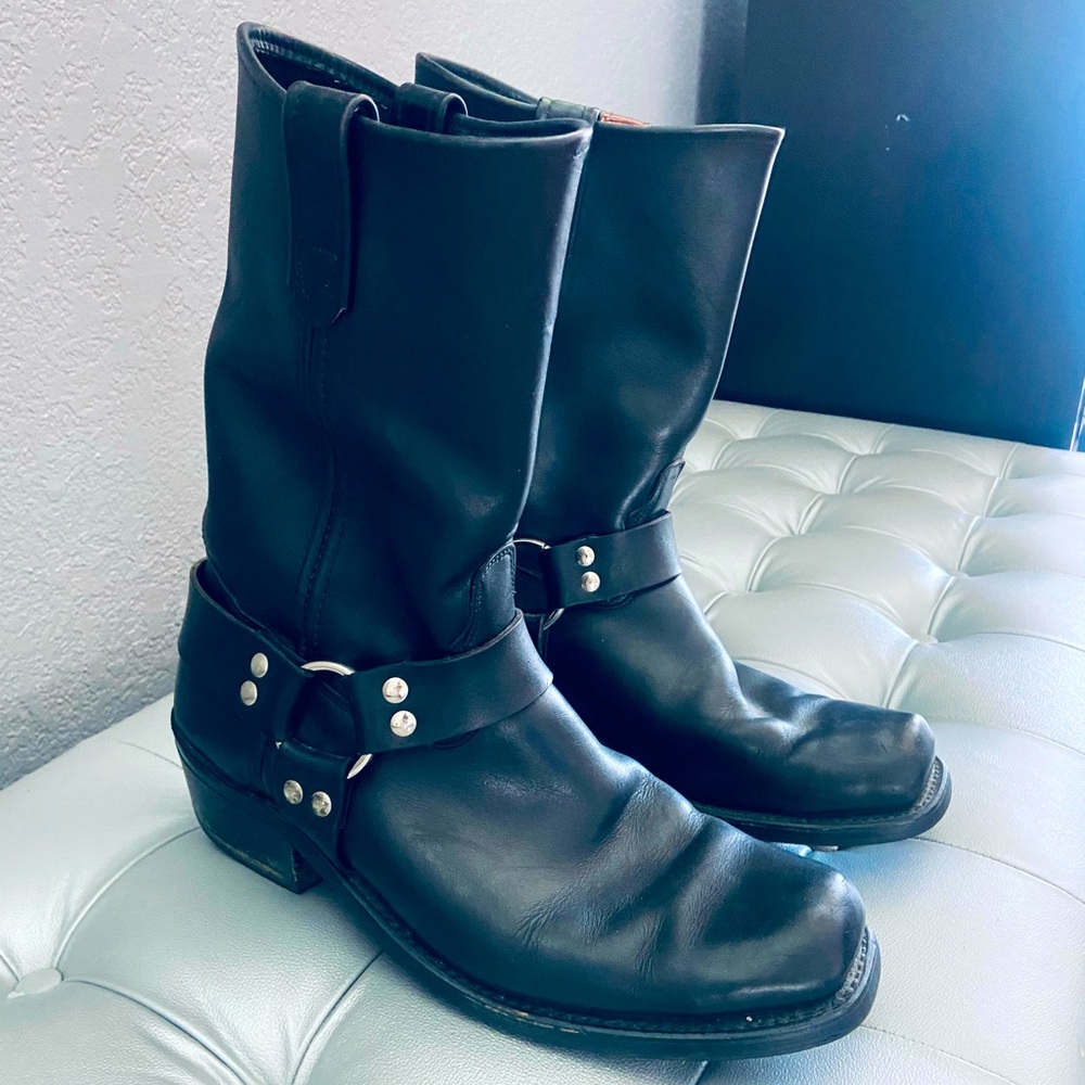 Sante Fe Boot Co Men’s Leather Ring Harness Boots